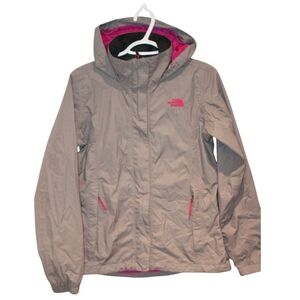The North Face Grey and Pink Jacket Size Small